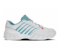 K-Swiss Tennis Women's Bigshot Light 4 Tennis Shoe, White/Desert Flower/Nile Blue, 7.5 UK