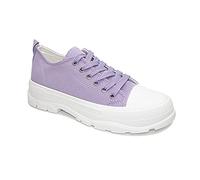 Womens Sneakers Ladies Chunky Platform Lace-up Trainers Walking Casual Fashion Daily Footwear Comfy Shoes Size UK Purple