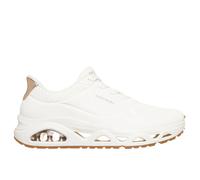 Skechers Women's Uno Glide-Step Glide On Air Slip-in Trainers, White Durabuck/Rose Gold Trim, 6 UK
