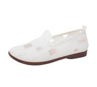 Women's Sneakers Spring and Autumn New Shallow Mouth Single Shoes for Outdoor Wear Flat Fashion Patch Beggar Sneakers Hollow Casual Shoes Trainers Womens Running Size 8 White