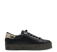Tamaris Women's Low-Top Trainers, Women's Trainers, Black Gold, 7.5 UK