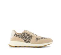 TOMS Women's TRVL LITE Retro Sneaker, Oatmeal Small Leopard Spots/Suede, 7 UK