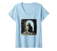 Womens #snirt Printed T-Shirt Funny The Guess King V-Neck T-Shirt