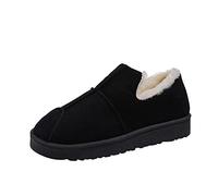 Womens Snow Boots Waterproof - Slip On Winter Boots Non Slip With Insulated Lining Ankle Boot Round Toe Flat Boot Solid Color Womens Shoes Elegant And Fasion Plush Shoes Warm For Indoor Outdoor1