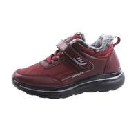 Womens Snow Boots Waterproof Winter Warm Short Booties Fur Lined Ankle Boots Ladies Lace Up Thermal Sneakers Winter Booties for Women UK Plus Velvet Cotton Shoes for Fall and Winter Size 3-8 Red