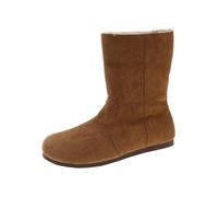 Womens Snow Boots Wide Fit Boots Womens Wear French Booties Women's Winter 2024 New Retro Lamb Short Booties Plus Velvet Cotton Shoes Women's Short Shoes Single Retro Soft Leat Women Winter Boot