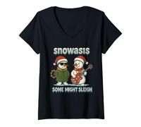 Womens snowasis Some Might Sleigh V-Neck T-Shirt