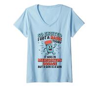 Womens So Excited I Got A Raise Today It was in Medication Dosage V-Neck T-Shirt