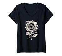 Womens So Happy Im 25 Twice Christmas Sunflower Funny 50th Birthday V-Neck T-Shirt