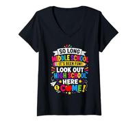Women's So Long Kindergarten Been Fun Look Out 1st Grade Here I Come V-Neck T-Shirt