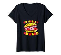 Women's So Shelly Awkward Cute Clam Pun Ocean V-Neck T-Shirt