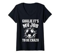 Women's Soccer Enthusiasts and Players Design V-Neck T-Shirt
