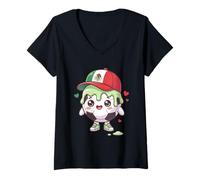 Women's Soccer Ice Cream Drip Mexican Flag Sport Love Men Boys Kids V-Neck T-Shirt