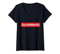 Women's Social Media Influencers V-Neck T-Shirt