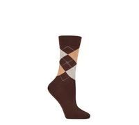Womens Socks Argyle Pattern Burlington Marylebone Wool 3.5-7 Many Colours 1 Pair