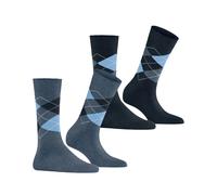 Women's socks Burlington Everyday Argyle (x2) Bleu 36/41