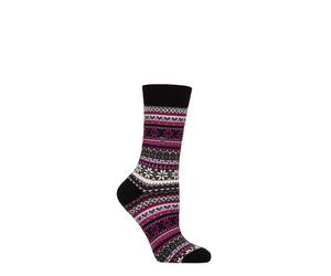 Womens Socks Burlington Fair Isle Delight Patterned Wool Many Colours Size 3.5-7