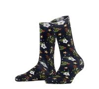 Women's socks Burlington Fancy Christmas Bleu 36/41