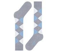 Burlington Women's Queen W Kh Cotton Long Patterned 1 Pair Knee-High Socks, Grey Arctic Melange 3221, 3.5-7