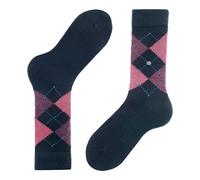Burlington Women's Whitby W So Warm Soft Patterned 1 Pair Socks, Blue Navy 6156, 3.5-7