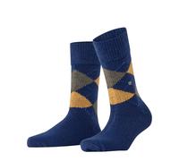Burlington Women's Whitby W So Warm Soft Patterned Socks 1 Pair, Blue Eventide 6877, 3.5-7