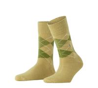 Burlington Women's Whitby W So Warm Soft Patterned Socks 1 Pair, Green Khaki 7206, 3.5-7