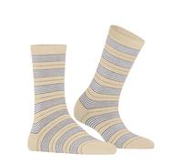 FALKE Women's Socks Stripe Uniform W So Cotton – Patterned, Beige/Cream 4011, Size 2.5-5