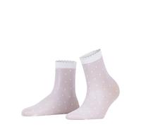FALKE Women's Dot 15 DEN W So Sheer Patterned 1 Pair Socks, White 2209, 5.5-8