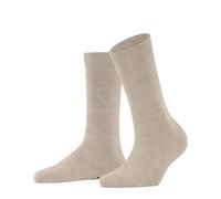 FALKE Women's Family W So Sustainable Cotton Plain Socks 1 Pair, Beige Linen Melange 4541, 2.5-5