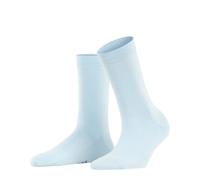FALKE Women's Family W So Sustainable Cotton Plain Socks 1 Pair, Blue Light 6594, 5.5-8