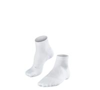 FALKE Women's GO2 Short W Sso Cotton Anti-Blister 1 Pair Golf Socks, White 2000, 2.5-3.5