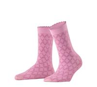 FALKE Women's Ice Dune 60 DEN W So Semi Opaque Patterned Socks 1 Pair, Pink Blush 8778, 2.5-5