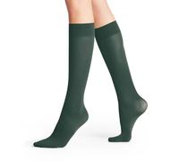 FALKE Women's Pure Matt 50 DEN W Kh Semi-Opaque Plain Knee-High Socks 1 Pair, Hunter Green 7441, 2.5-5