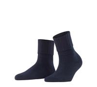 FALKE Women's Striggings Rib W So Wool Plain 1 Pair Socks, Blue Dark Navy 6379, 5.5-8