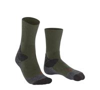 FALKE Women's TKX Expedition W So Wool Thick Anti-Blister Hiking Socks 1 Pair, Green Olive 7830, 5.5-6.5