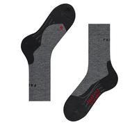 FALKE Women's TK2 Explore Wool W So Breathable Thick Anti-Blister 1 Pair Hiking Socks, Grey Melange 3020, 7-8