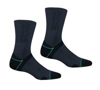 Blue female UK 6-8 Regatta Women's 2 Pack Blister Protection II Sock Blue, Size: UK 6-8