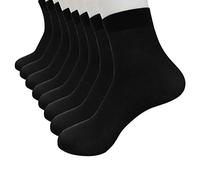 Womens Socks Size 4-7 Multipack 4 Pairs Black Ankle Cotton Rich Work Ladies Socks Cotton Blend Ankle Comfortable Ribbed Top Formal Casual Wear Soft Breathable Elastane Stretch Sport Everday