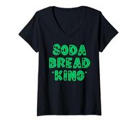 Women's Soda Bread Food Inspired Irish Nicknames Men Women & Kids V-Neck T-Shirt