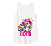 Womens Sofia Unicorn Name Personalized Design Tank Top