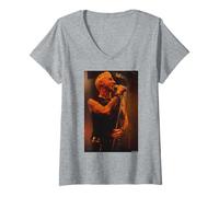 Womens Soft Cell Singer Marc Almond By Andy Willsher V-Neck T-Shirt