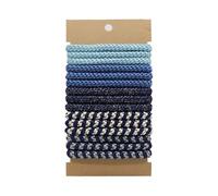 Women's Soft Cotton Woven Hair Bands, 15 Pack - Ponytail Holders for Thin & Thick Hair, Hair Accessories(D)
