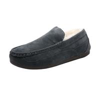 Women's Soft Curly Comfy Full Slippers Memory Foam Lightweight House Shoes Cozy Warm Loafer with Polar Fleece Lining Comfortable Winter House Slilent Shoes (b-Grey, 6)