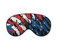 Women's Soft Eye Shade Cover, Airplane Travel Adjustable Strap Sleep Eye Mask, Cool American Flag