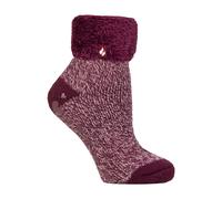 Womens Soft Fluffy Quarter Bed Socks by Heat Holders - Thermal Sleep Socks