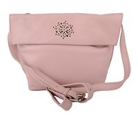 Womens Soft Leather Handbag/Cross Body/Shoulder Bag - Light Pink