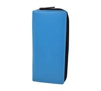 Womens Soft Leather Purse Envelope Clutch Style Notecase Card Holder Calgary (Blue Multi)