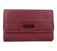 Womens Soft Leather Tri-Fold RFID Protected Money/Coin Holder/Pouch/Purse - Red