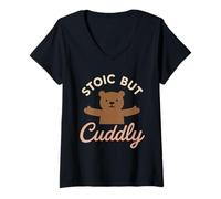 Women's Soft Masculinity Kind Man Mindful Empathy Gentle Strength V-Neck T-Shirt