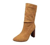 Women's Soft Orthopedic Shoes Breathable Woven Go Walking Slip On Shoes Arch Support Hands Slip in Sneakers Women's Large Calf Boots (Brown, 4.5)